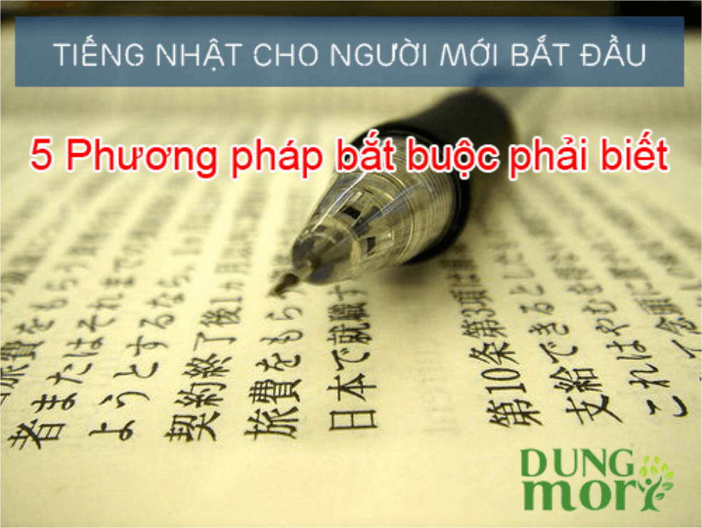 Tiếng Nhật cho người mới bắt đầu: 5 phương pháp bắt buộc phải biết