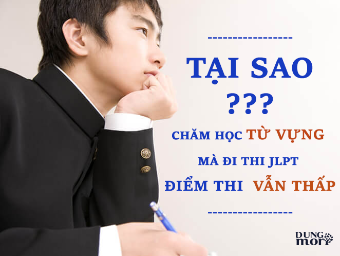 Tại sao chăm học từ vựng mà đi thi JLPT điểm thi từ vựng vẫn thấp?