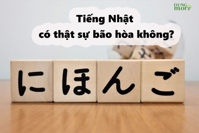 Tiếng Nhật có thật sự bão hòa không?