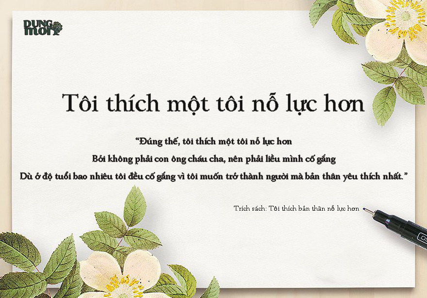 TÔI THÍCH MỘT TÔI NỖ LỰC HƠN