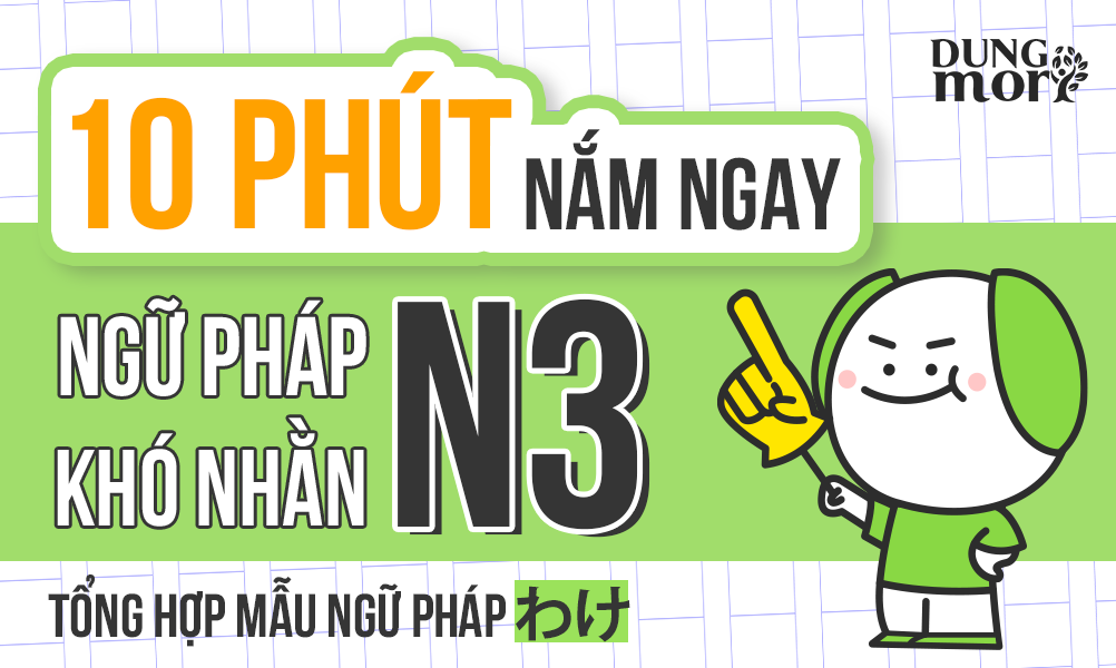 Tổng hợp ngữ pháp N3 liên quan đến わけ