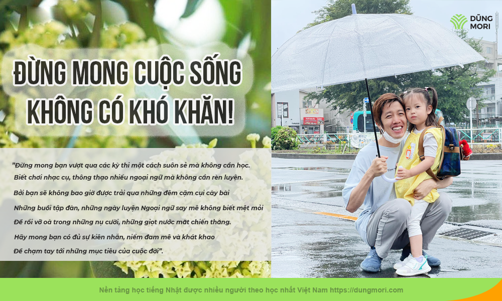 Đừng mong cuộc sống không có khó khăn!