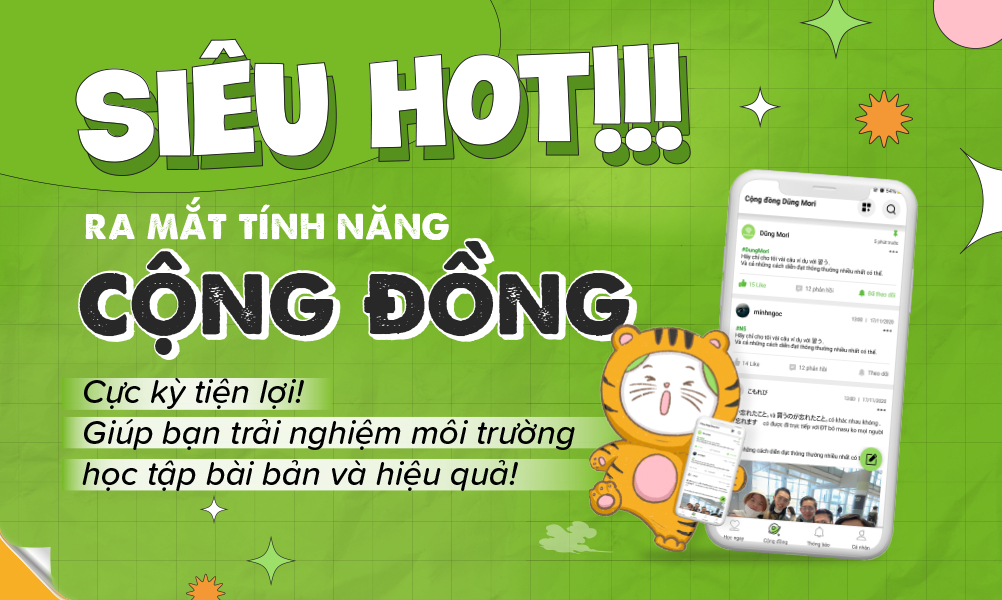 Siêu HOT! Ra mắt tính năng cộng đồng trên app Dũng Mori, cực kỳ tiện lợi,  giúp bạn trải nghiệm môi trường học tập bài bản và hiệu quả hơn.