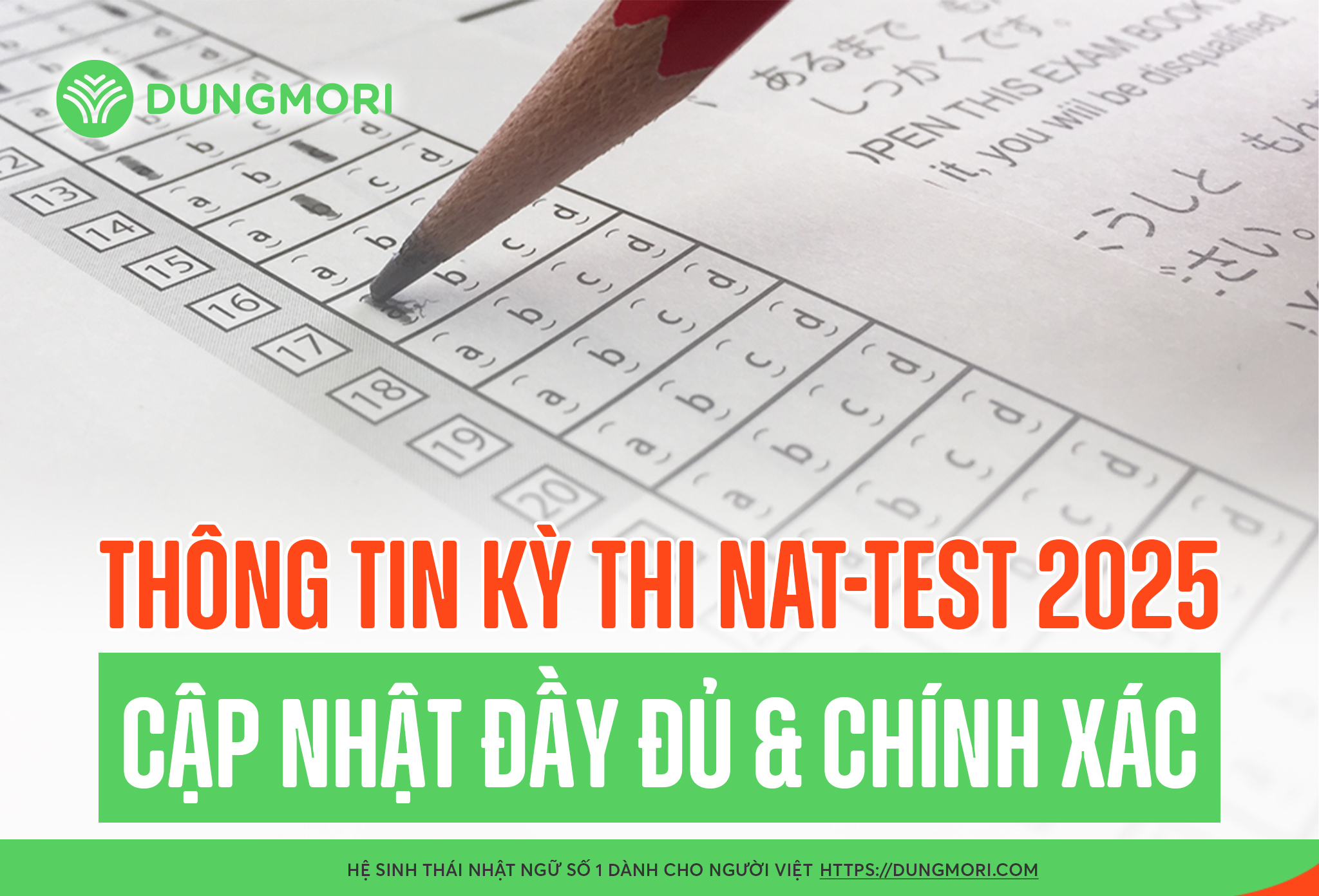 Thông tin kỳ thi NAT-TEST mới nhất 2025 – Cập nhật đầy đủ & chính xác